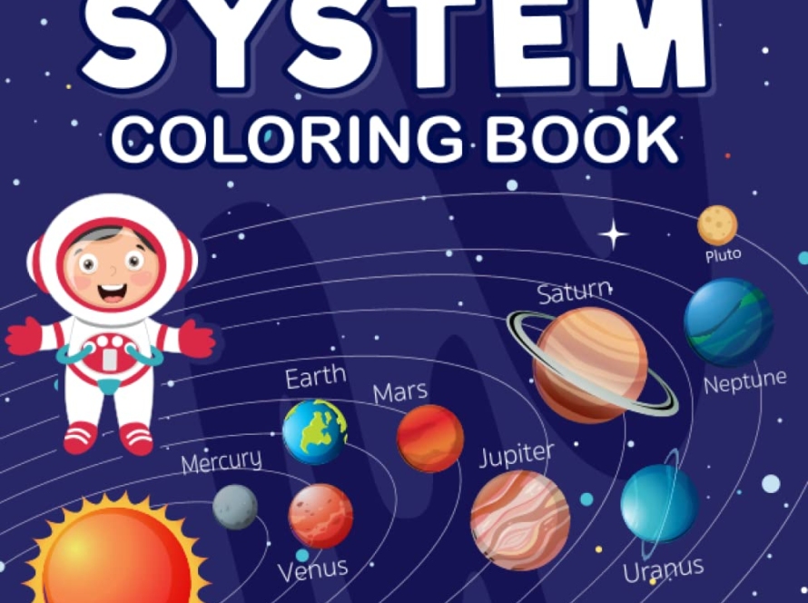 Solar system coloring pages for kids